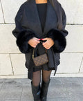 Elegance Wool Coat with Fur™